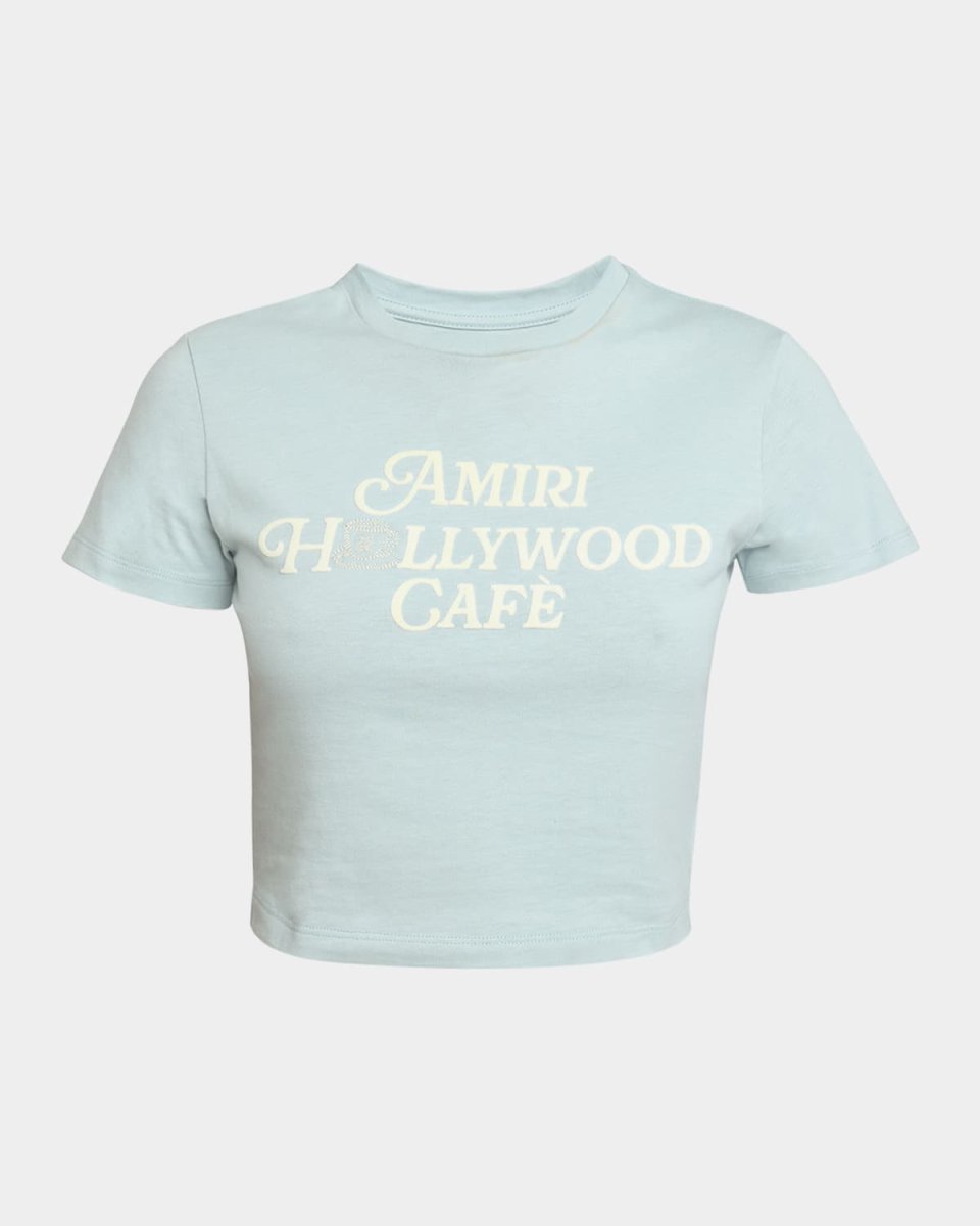 Amiri Hollywood Cafe Crop Baby T-Shirt